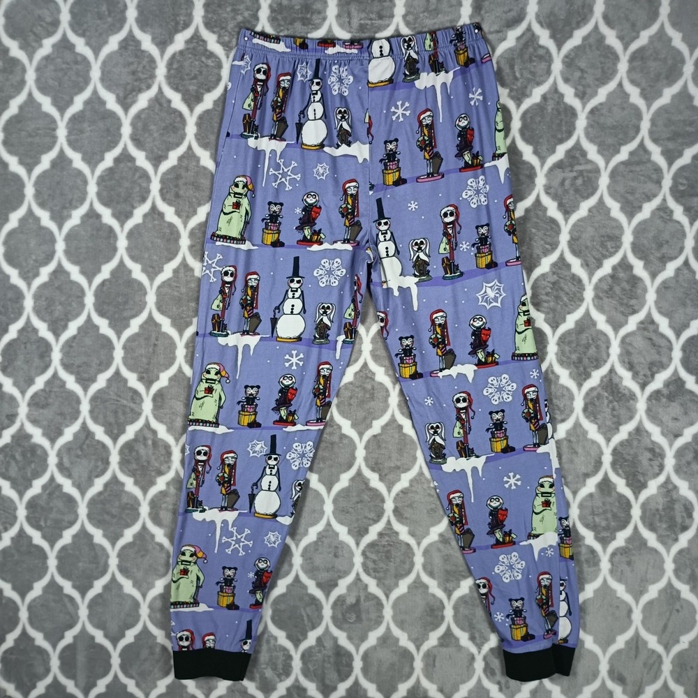Cakeworthy Nightmare Before Christmas Pajama Set Women L Purple Holiday - Picture 8 of 12
